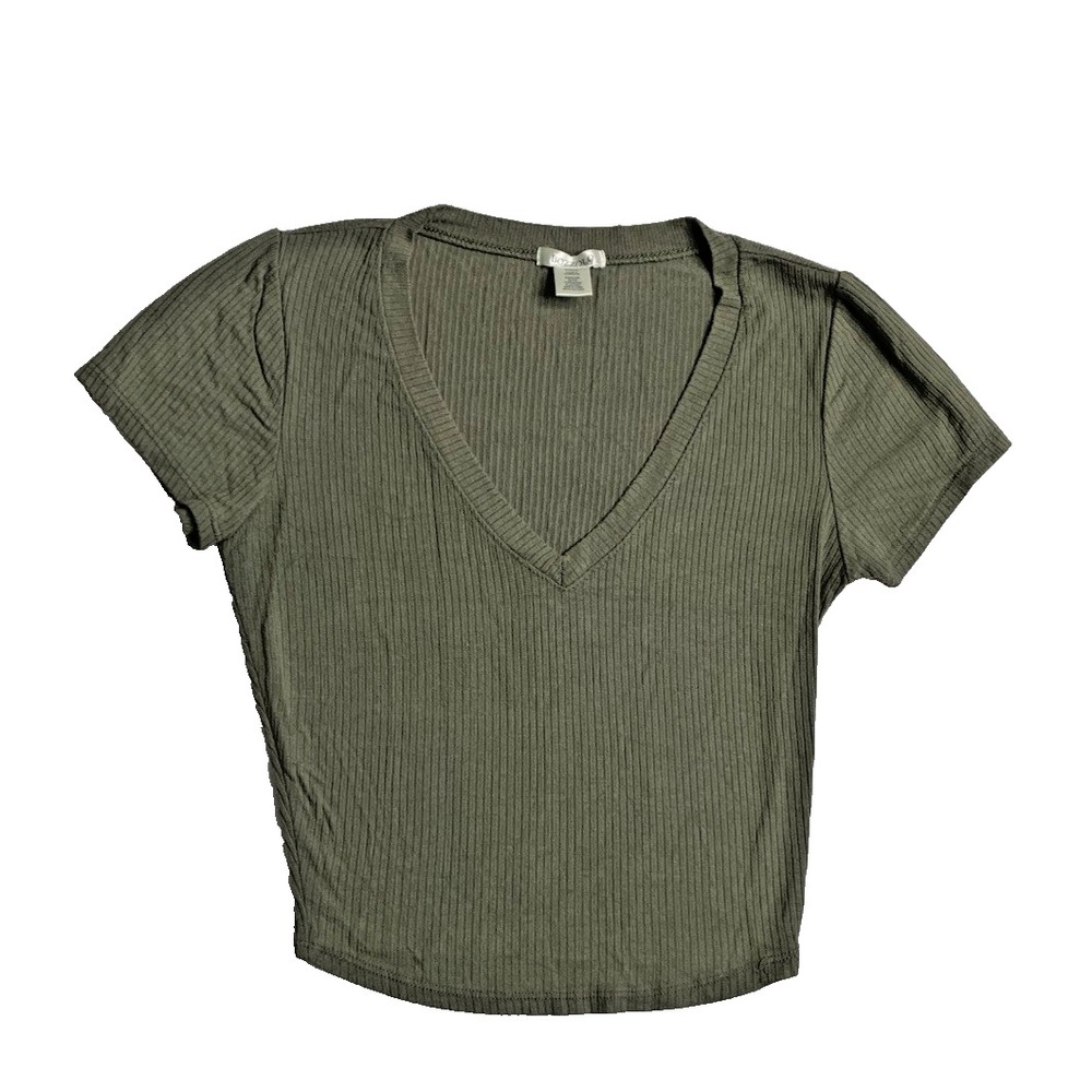 Bozzolo Women's Pullover Tank Top Size Small Ribbed Green Blouse casual